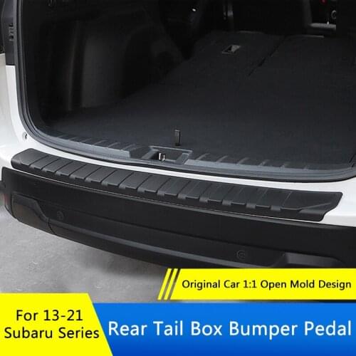 TAJIAN Car Trunk Exterior Rearguards Rear Tail Box Bumper Pedal Plate Panel For Subaru Forester13-18,19-21 Outback15-20 XV18-21