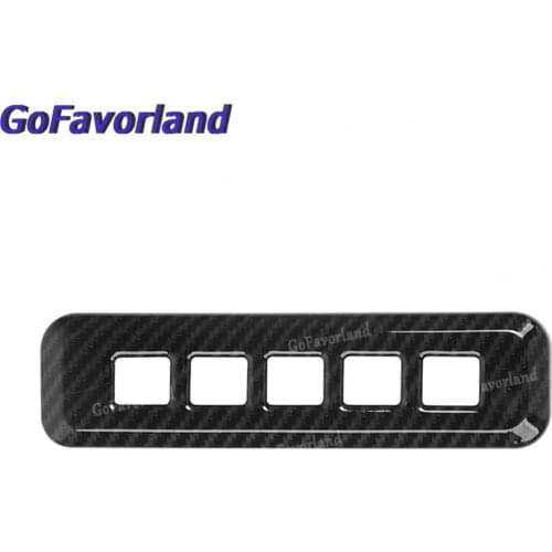 Car Carbon Fiber Black Door Lock Password Button Decor Cover Trim For Ford F150 2015 2016 2017 2018 2019 2020