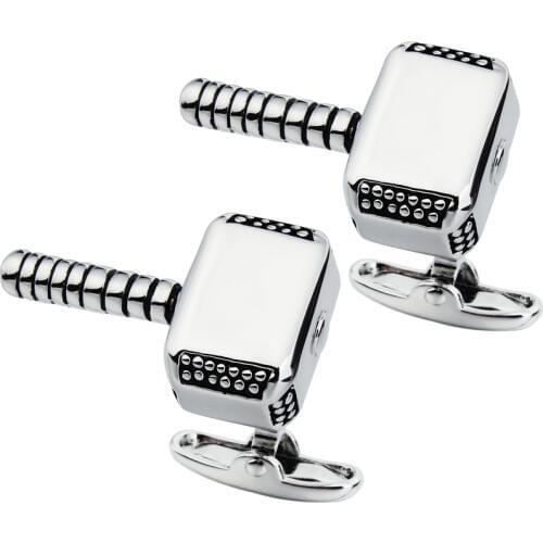 Brand HAWSON Fashion Jewelry Mens Cufflinks Thors hammer Style Gift Cuff Links with Free Luxufy Gift Box