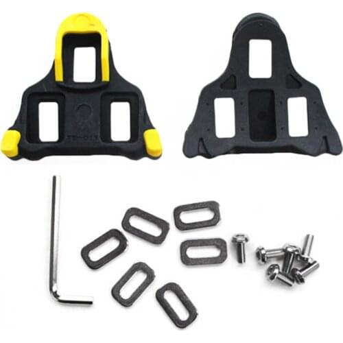 Road Bike Cleats Bicycle Cleat Set Cycling Accessories Bike Pedals Comfortable Wide Road Cycling for Self-Locking Pedals