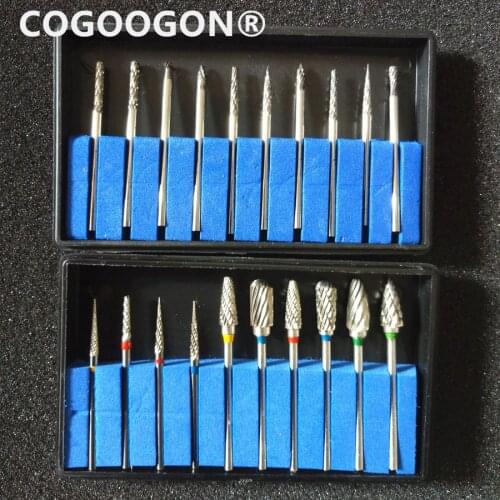 Tungsten Carbide Burs Steel Dental Burs Set Diamond Burs Dental Lab Material Tungsten Steel Grinding Head Rotary Burs