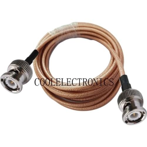 BNC Male to BNC Male RG400 Double Shielded Copper Braid RF Coaxial cable 50ohm 10/15/20/30/50CM 1/2/3/5/10M