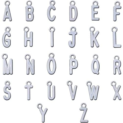 2 Sets(52pcs) Tibetan Antique Silver Letter A-Z Charms Alphabetic Pendants Set for DIY Bracelet Necklace Crafts Making Wholesale