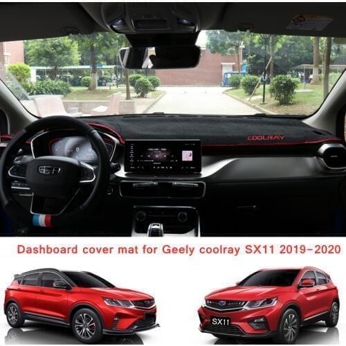 Dashboard Cover Dash Mat Dashmat For Geely Coolray 2019-2020 SX11 2019-2020 Dash Board Cover Pad Sun Shade Carpet