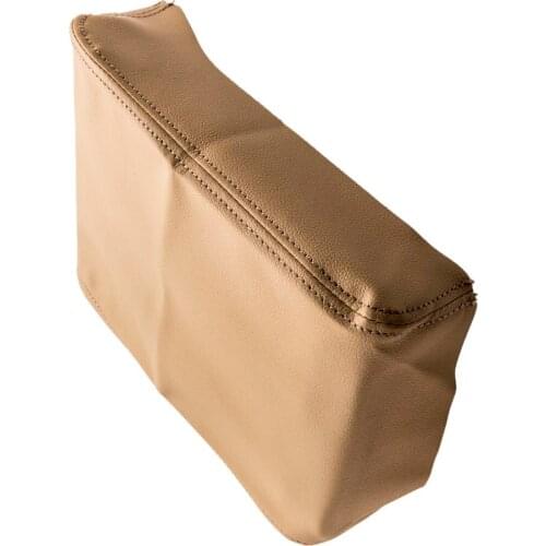 Beige Leather Center Console Armrest Lid Cover for Toyota Tacoma 2005-2015