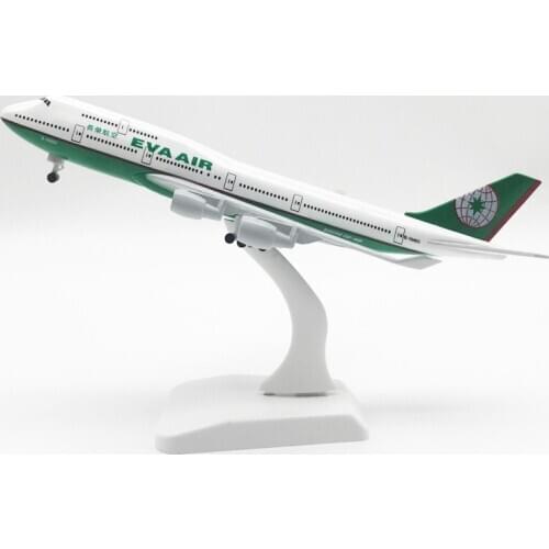 20cm EVA Air Boeing B747 Plane Model Airplane Model Aircraft Model Diecast Metal Airplanes 1:200 Scale Planes
