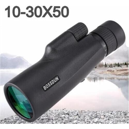 10-30x50 High Zoom Monocular Military Telescope BAK4 Prism Binoculars Big Eyepiece lens Spotting Scope for Hunting