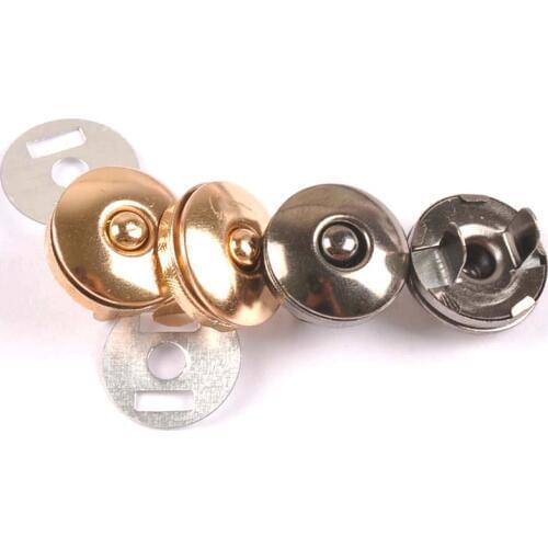 5 Sets Round Color Mixing Copper Buttons Magnetic Snap Fasteners For Purse Bags Parts Clothes Accessories Button 18mm C2116