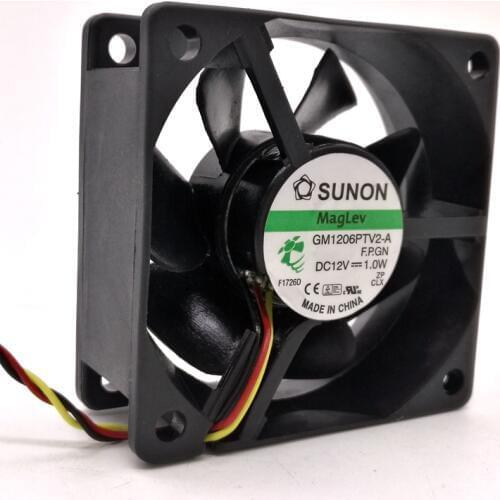 NEW Original For Sunon GM1206PTV2-A 6025 DC12V 1.0W 6CM silence Maglev 3lines cooling fan