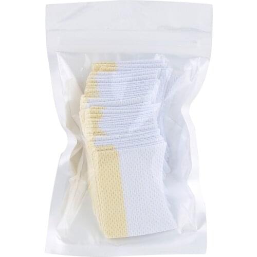 Disposable Eyelash Extension Remover Wipe Patch Sticker Under Eye Protection Cotton Pads Eyelash Grafting Cleaning Tool