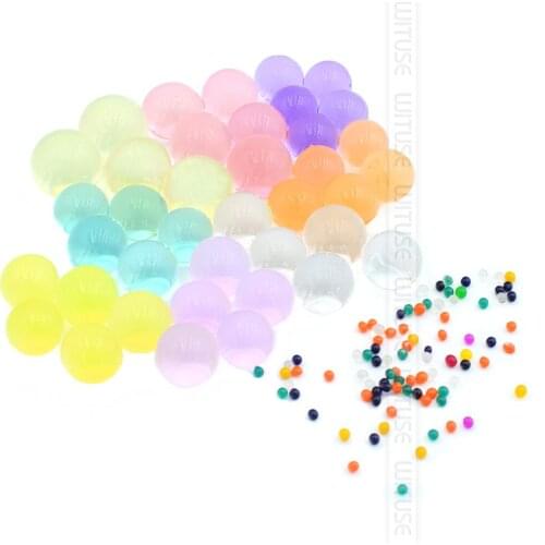 2.5mm 100g Pearl Shape Crystal Soil Mud Hydrogel Water Beads Set Wedding Home Decor Fertilizer Gel Jelly Growing Glitter Balls