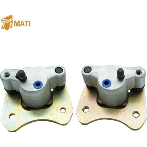 Mati Rear Left Right Brake Caliper Assembly for ATV Polaris ATP 330 2004 ATP 500 2004 Replacement 1910717 1910718 with Pads