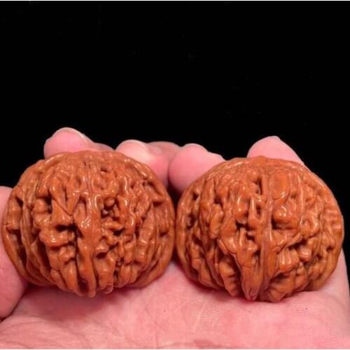 [ONLY FOR ISRAEL USER]Chinese Natural Massage Walnuts Handball Health Grip Ball Palm Lion Head Elderly Gift Massage Gadget