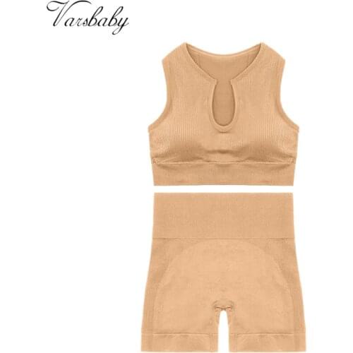 Varsbaby Summer thin sports underwear women gather no steel ring bra beauty back fitness yoga bra set