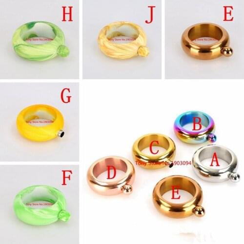 10pcs/lot Bangle Bracelet Hip Flask Portable Round Chic Elegant Wine Mixed Bottle 3.5 oz Whiskey Vodka Alcohol Drinkware