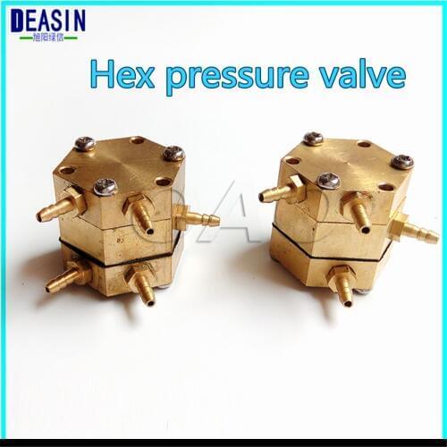 5pcs 4 nozzle /5 nozzleDental Hexagonal Water Air Valve for Dental Chair Unit Parts Device