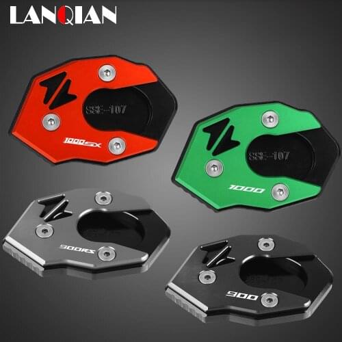 Foot Side Stand Pad Plate Kickstand Enlarger Support Extension For Kawasaki Z1000 Z900 Z900RS 2017- 2021 2020 Z1000SX 2010-2020