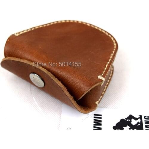 Surplus 1970s Handmade Vietnam Chinese Genuine Leather Goggle Box Goggle Case Bag