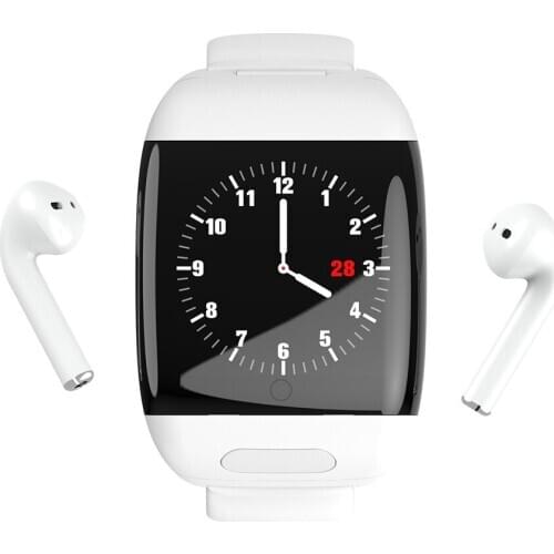 D8 Smart Watch TWS 5.0 Bluetooth Earphone IP67 Smart Bracelet Watch Men Heart Rate Monitor Smart Wristband With Wireless Heads