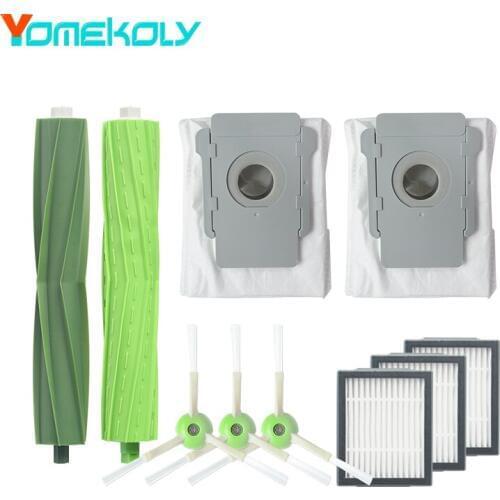 For iRobot Roomba i7 i7 Plus E5 E6 Vacuum Cleaner Dust Bag Filter Bags Hepa Filter Side Brush Brush Roll Robot Accessories