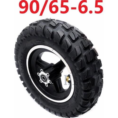 Electric Scooter Parts 90/65-6.5 Vacuum Tyre with Alloy Hub 11 Inch Thickened Tubeless Wheel Tire