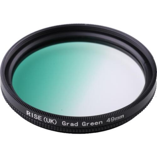 Camera Filter 49mm Gradual Green color lens Filter for Nikon D3100 D3200 D5100 SLR Camera lens