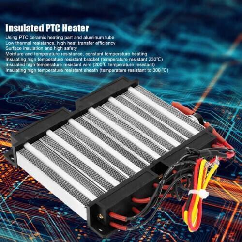 Insulated PTC Heater Electric Ceramic Thermostatic Safety Heating Parts 1700W AC 220V surface insulation and high safety