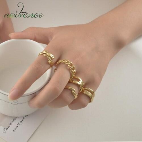 Nextvance Stainless Steel Rings Cast Open Ring For Womens Ring Couple Rings Girlfriend Lover anime Anniversary Jewelry Gift