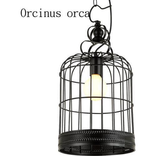 American country style industrial wind birdcage chandelier cafe restaurant bar new classical retro Chandelier free shipping