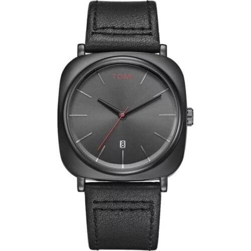 Top Brand Unique Mens Watches Luxury Top Brand Creative Business Leather Quartz Wristwatches Men Relogio Masculino