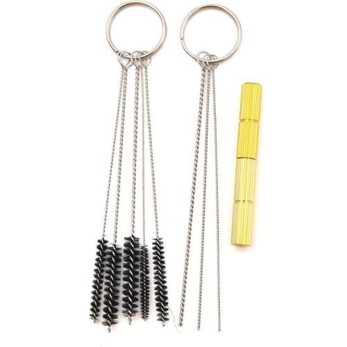 New 11pcs/set Airbrush Nozzle Cleaning Repair Tool Kit Needle & Brush Spray Gun Set Hot