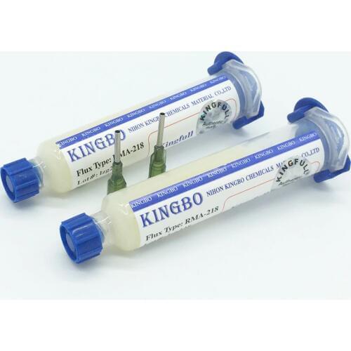 Newest Kingbo RMA-218 Flux Paste high quality Solder Flux for BGA solder station Soldering Tin Cream +2Needles