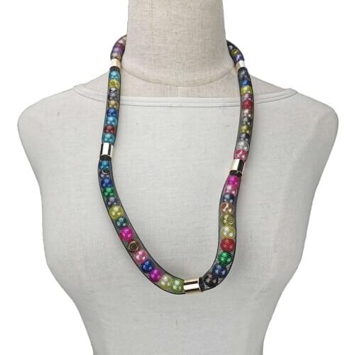 UKEBAY New Multicolor Pearl Mesh Necklaces Women Choker Necklace Designer Luxury Jewelry Clothes Accessories Boho Necklace Party