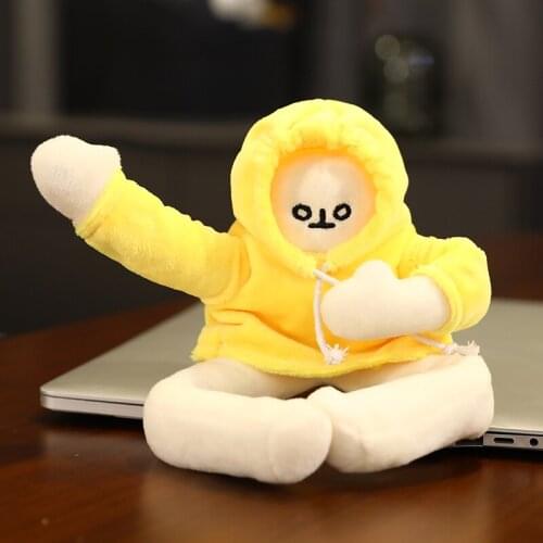Creative WOONGJANG Kawaii Doll Yellow Banana Man Plush Toy Korea Popular Anime Appease Dolls Birthday Gifts for Children Baby