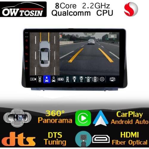 Qualcomm CPU Android For Ford Focus 4 2019-2020 360 Panoramic Car Multimedia Player GPS Radio 4G LTE WiFi DTS HIFI Optical HDMI