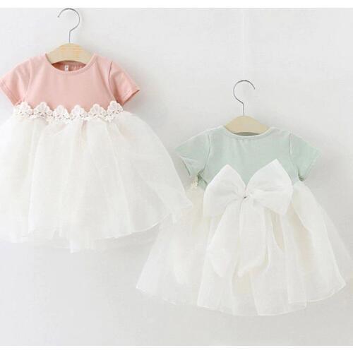 Pudcoco Baby Girl Clothes Princess Dresses Party Birthday Lace Floral Baptism Bow Newborn Toddler Girls Tulle Wedding Dress