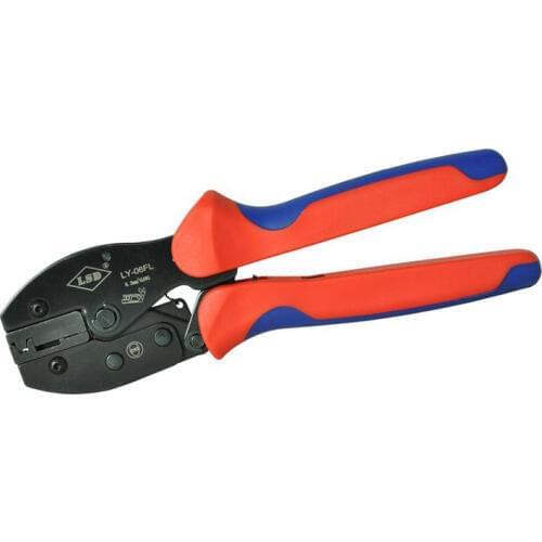 LY-06FL Hand Crimping Tools for flag connectors and non-insulated plug connectors 6.3mm2 6AWG Ratchet Pliers crimper