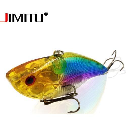 JIMITU Woofer VIB hard bait 7cm 18.8g 3d plastic esche artificiali wobler fishing lure spinner spoon bait tsurinoya accessories