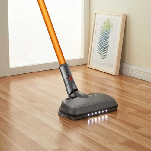 Upgraded Electric Wet Dry Mopping Brush Head with LED Light for Dyson V7 V8 V10 V11 Replacement Parts with Mop Pads