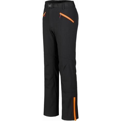 Ladies outdoor hiking camping leisure sports assault pants composite velvet soft shell pants