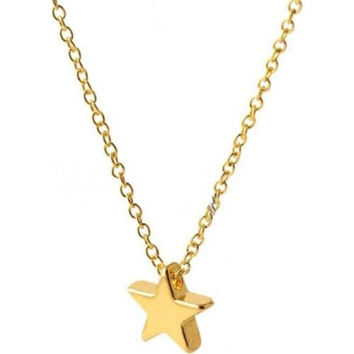 On Neck Chain Bijoux Collares Mujer Collier Femme Fashion Star Choker Necklace Women Jewelry Chocker Star Necklace
