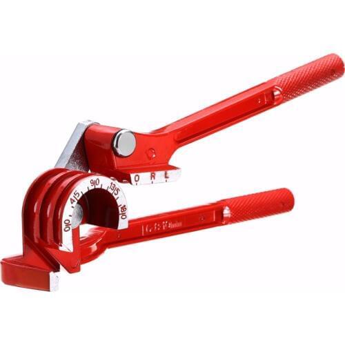 1pcs 180 Degree Pipe Bending Tool Heavy Duty Tube Bender Aluminum Alloy Tubing Bender Brake Fuel Line Curving Pliers Retail/ Hot
