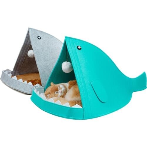 1PC Pet Bed Funny Dog Cat House Comfortable Winter Cat Small Puppy Dog Bed Warm Tent Cozy Cave Bed Dog House Indoor Pet Supplies