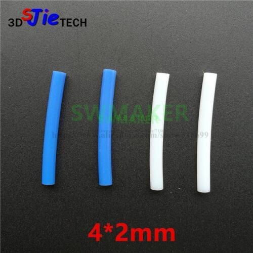 2pcs FLASHFORGE blue color PTFE Tube which inside the nozzle 2x3mm / 2x4mm for DIY FLASHFORGE 3D printer