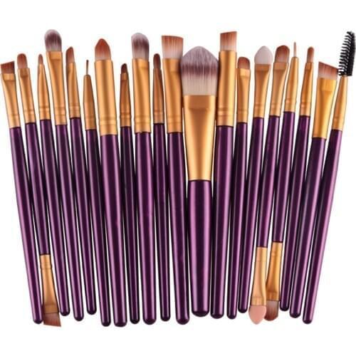 20pcs/set Makeup Brushes Pro Blending Eyeshadow Powder Foundation Eyes Eyebrow Lip Eyeliner Make up Brush Cosmetic Tool