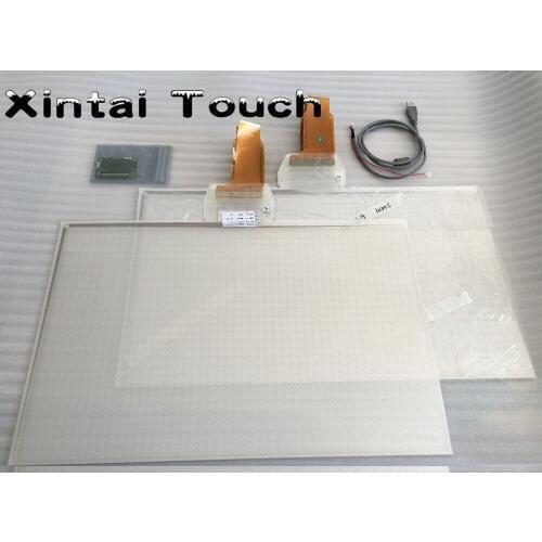 21.5" interactive touch foil Film through glass window shop / 6 points transparent touch film side Tail