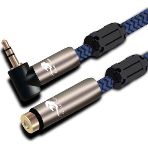 L 3.5mm Male to Female Audio Cable Car for Earphone PC Hifi 3.5 Mini Jack Extension Cable Shielded Gold Plated 1M 2M 3M 5M 8M