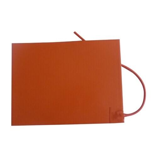 300*280mm silicone rubber heater with 100K Thermistor 3M adhesive for Air Syringe