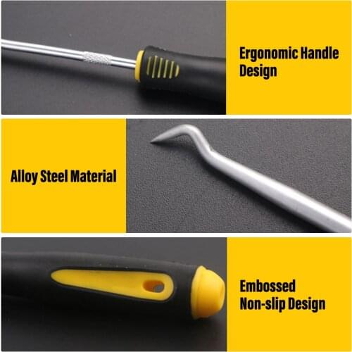 4Pcs Durable Car Hook Oil Seal O-Ring Seal Remover Pick Durable Car Hook Craft Hand Tools Remover Pick Oil Seals Set Tools