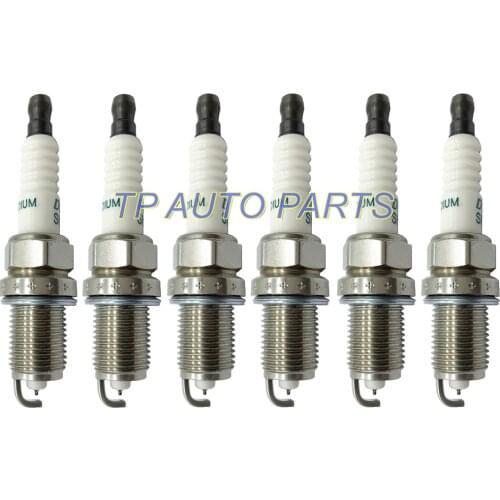 6 Pieces Spark Plug Compatible With Toyo-ta OEM 90919-01240 SK16R11 9091901240